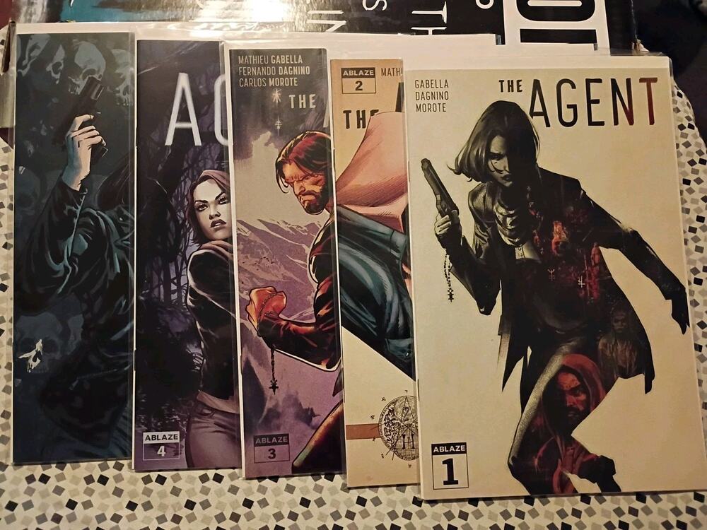 THE AGENT #1-5 COMPLETE SET OF 5 SPY THRILLER FROM ABLAZE COMICS Vf To NM